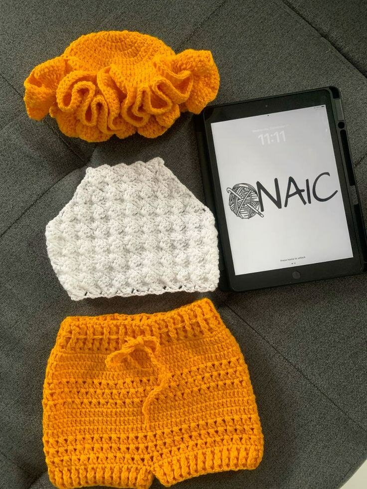 Ensemble crochet bébé été