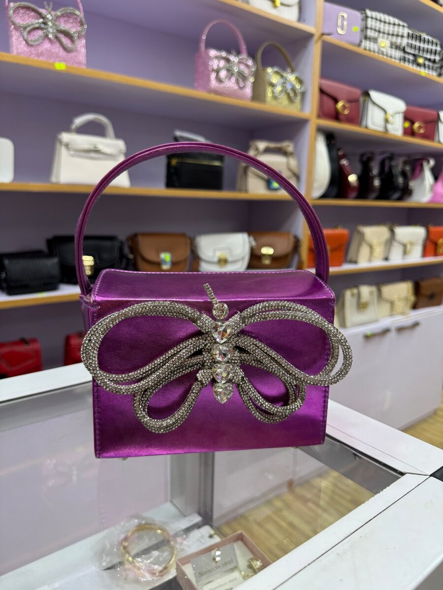 Shiny Rhinestones Butterfly clutch/ bag