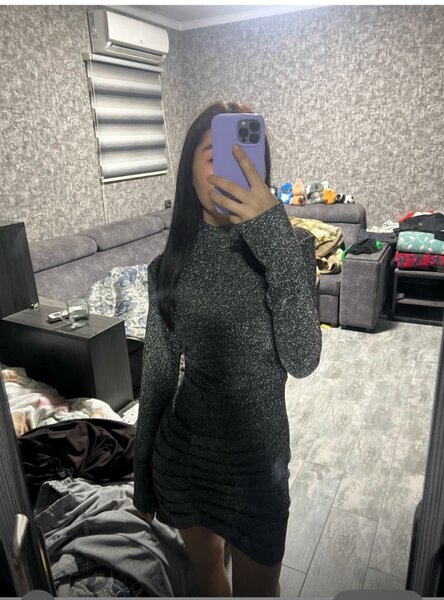 Платье блестящая