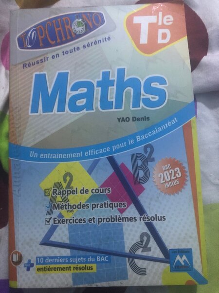 Maths Tle D Réussir BAC 2023