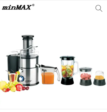 4 In 1 Juice Extractor Blender Vegetable Grinder And Chopping Machine With Safety Interlock LED – MMJ-1288M