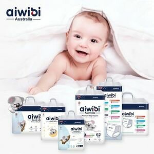 Aiwibi Couches Respirantes Super Douce Jetable Aiwibi- Taille S - 54 Couches - 3-8 Kg