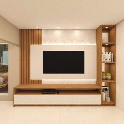 Meuble TV en mélamine PVC