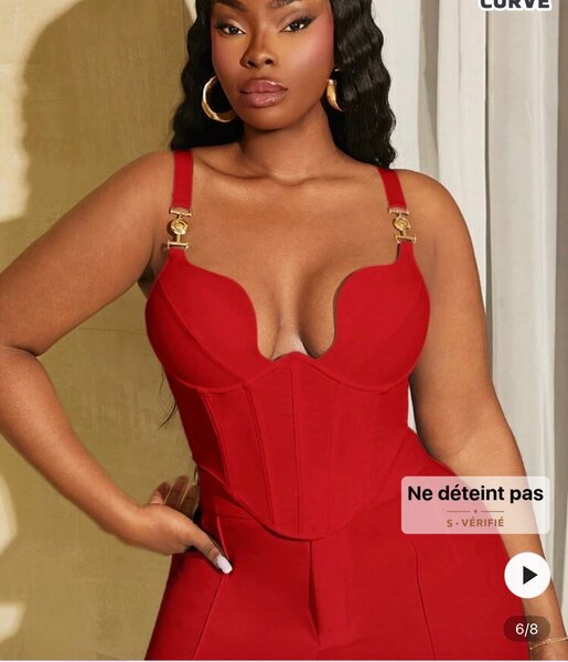 Corset Bustier Rouge Chic