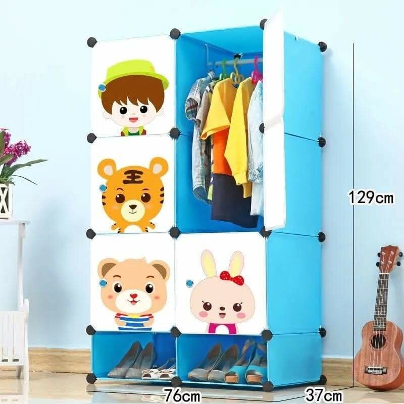 Armoire Enfant Animaux Colorée