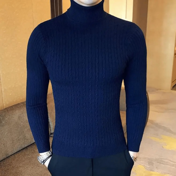 Pull Col Roulé Homme Élégant