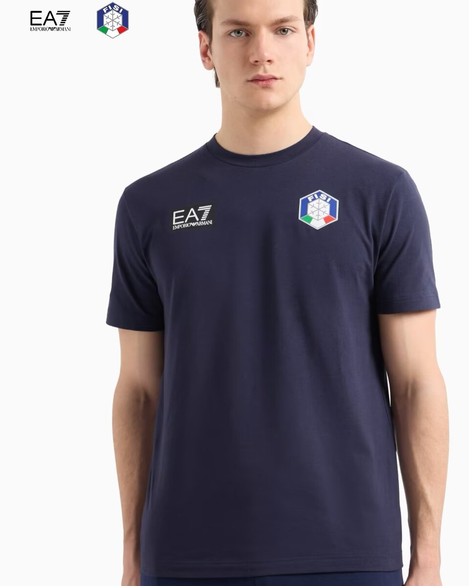 Мужская футболка  Emporio Armani EA7 x FISI