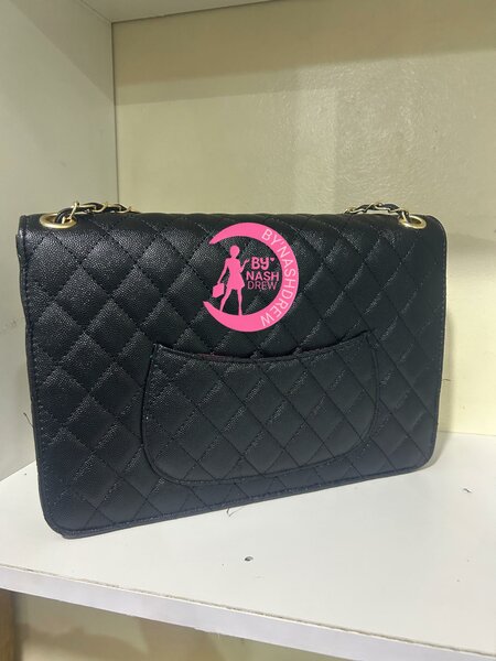 Women's handbag is black