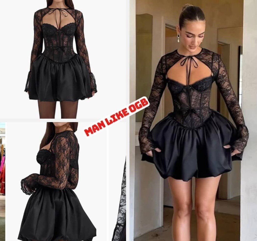 Robe cocktail dentelle élégante