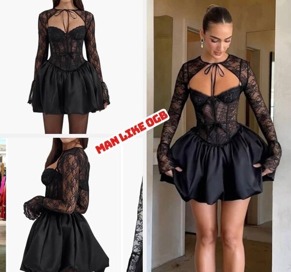 Robe cocktail dentelle élégante