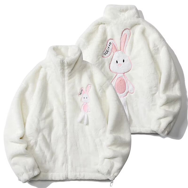 Шубка-парка унисекс из искусственного меха кролика HISTREX