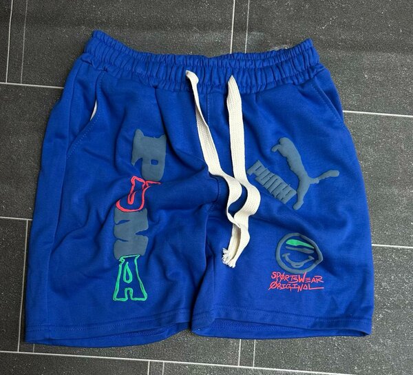 Short Puma bleu