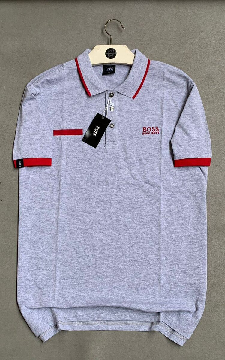 Polo homme gris BOSS