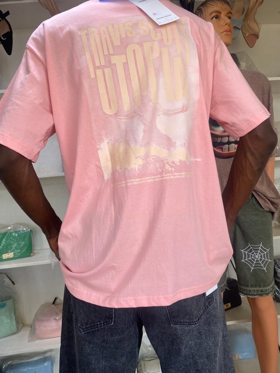 T-shirt rose Travis Style