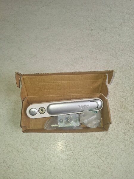 Poignée de porte Schneider argentée