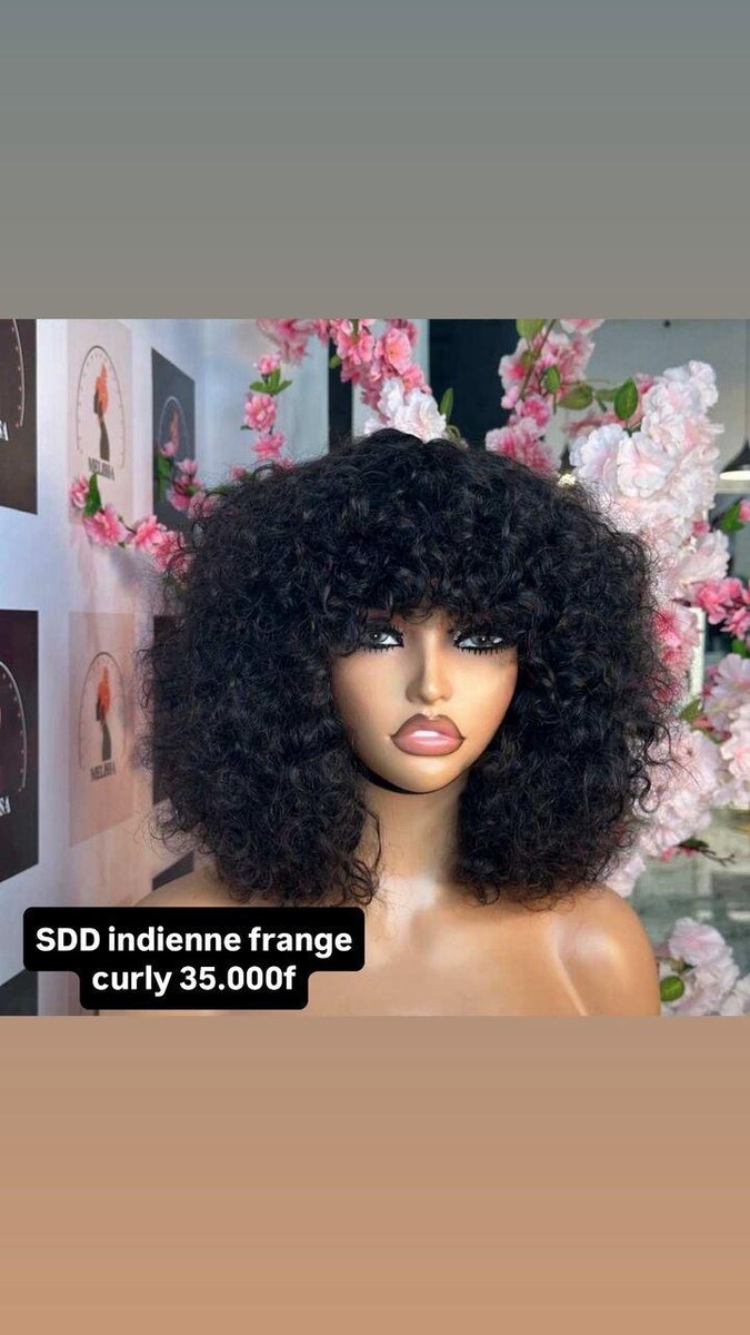 Perruque Bouclée Indienne