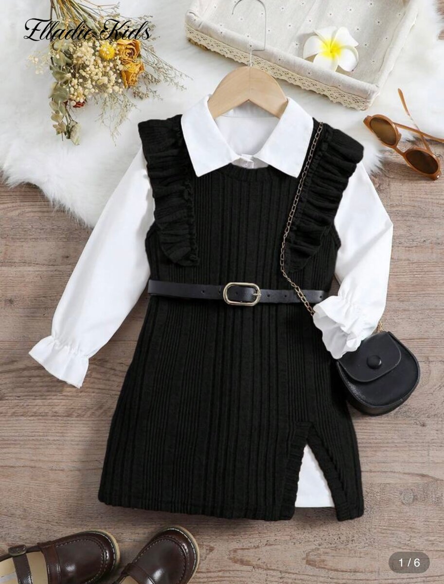 Ensemble Robe chaussure pompom