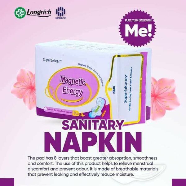 Personal hygiene during menstrual [longrich pads]
