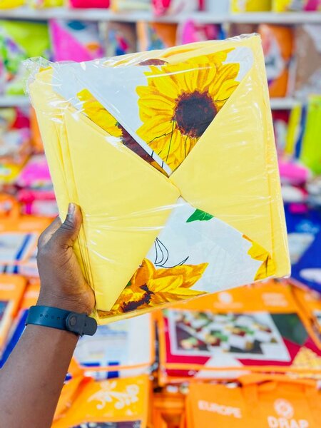 Parure de lit en coton colorée