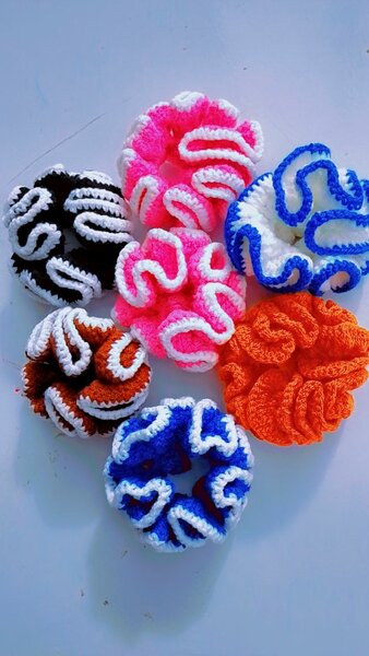 Chouchous colorés en crochet