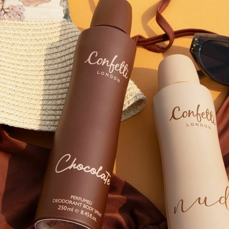 Confetti body sprays