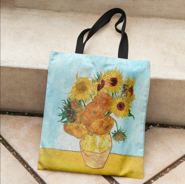Sac fourre-tout tournesols artistique