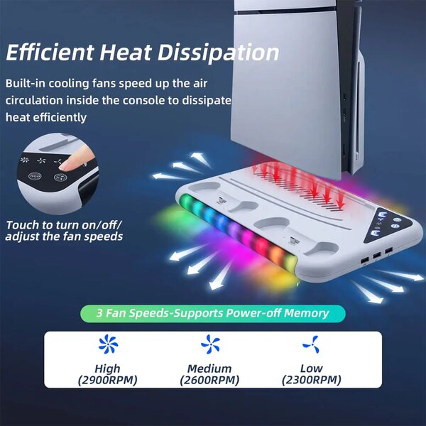 Refroidisseur ps5+station de charge