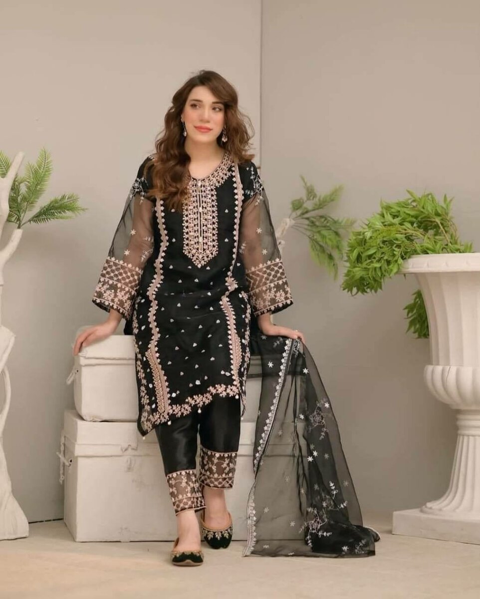 Black Tehzeeb 3pc