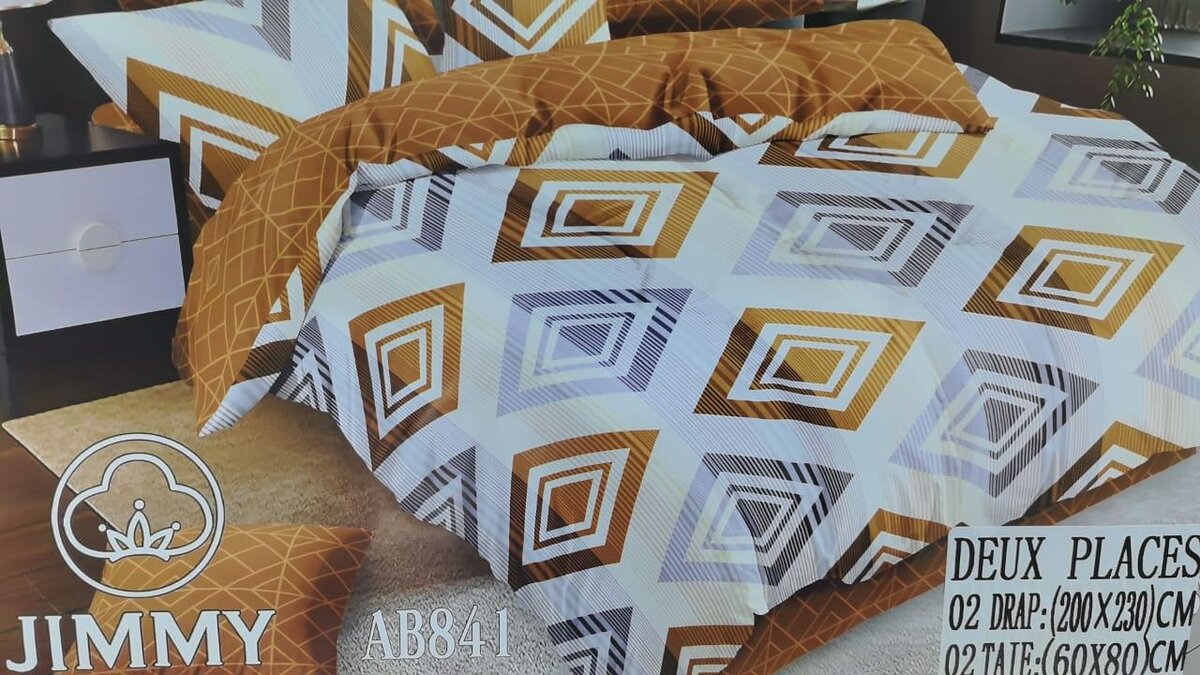 couettes  et draps en coton