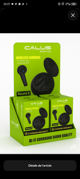 Écouteurs Bluetooth Calus Hi-Fi