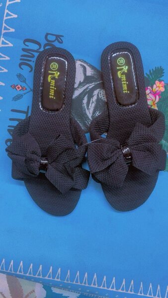 Mules en tissu à nœud élégant