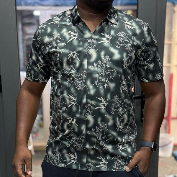 Chemise manches courtes bambou