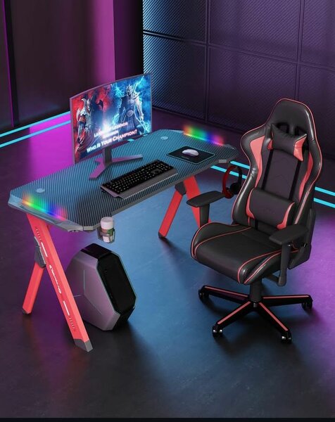 Aellia RGB LIGHTING computer gaming desk