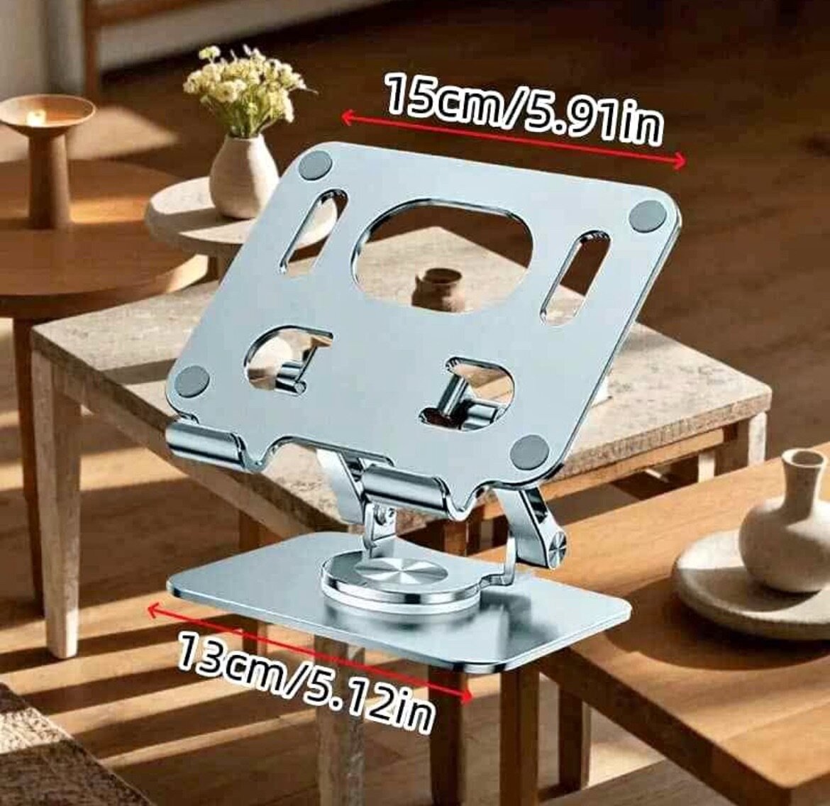 Support tablette réglable aluminium