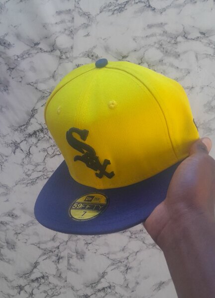 Casquette ajustée jaune vif