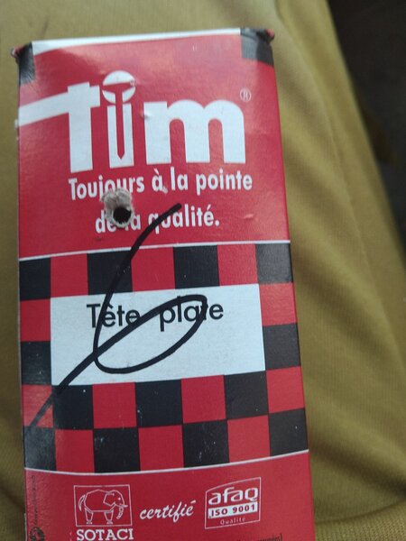 Clous tête plate Tim