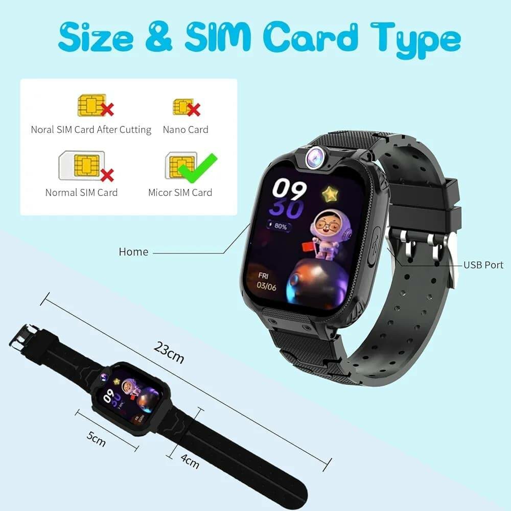 Montre intelligente pour enfants pour garçons et filles Mont