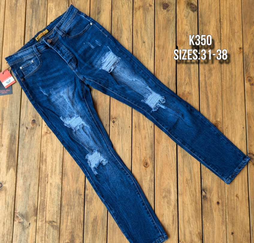 Men's stylish ripped jeans