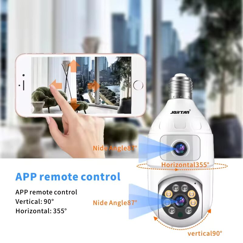 Mini caméra wifi ampoule E27