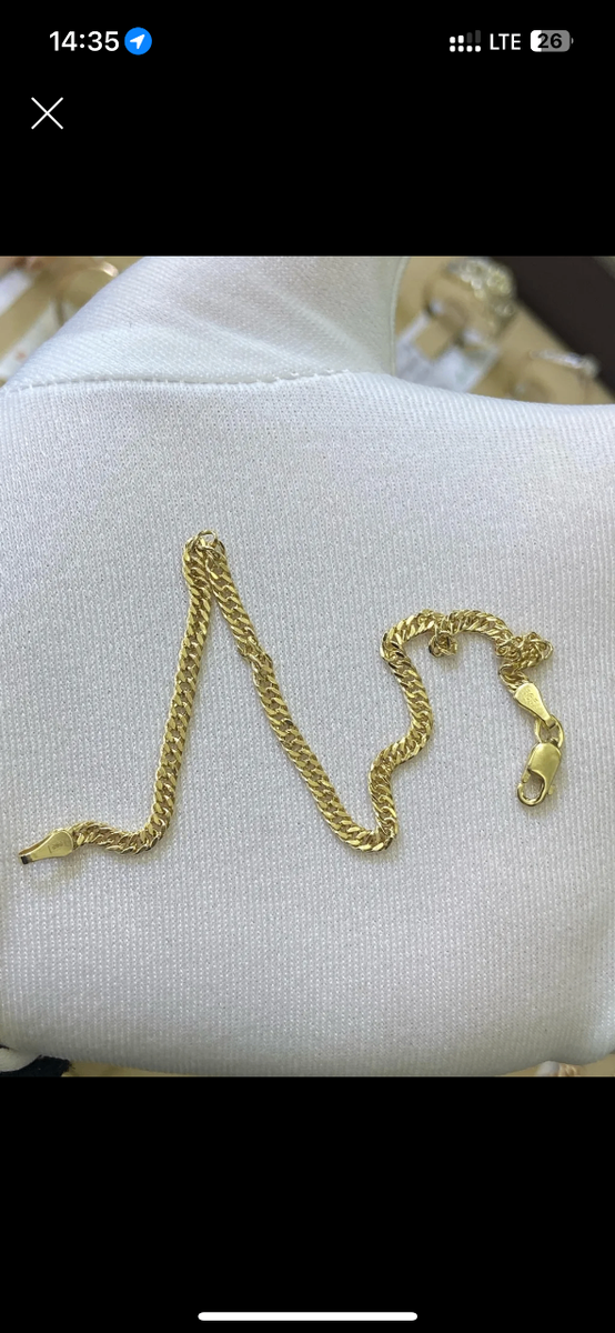 Золотой браслет Гарб 17 см