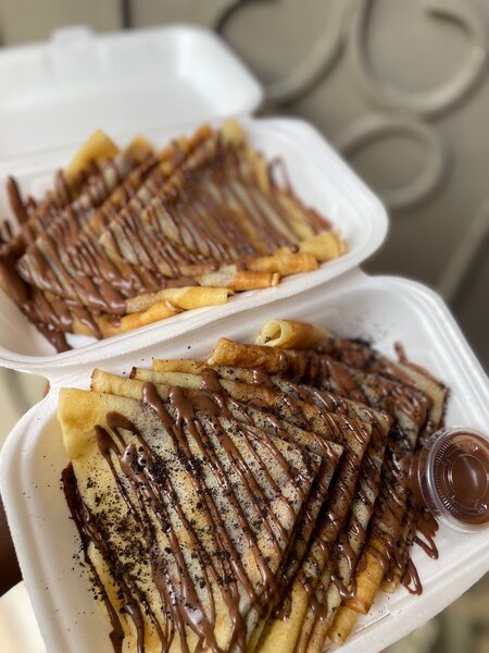 Crêpes sucrées au chocolat