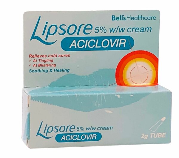 LipSore cream 5% w/w Aciclovir
