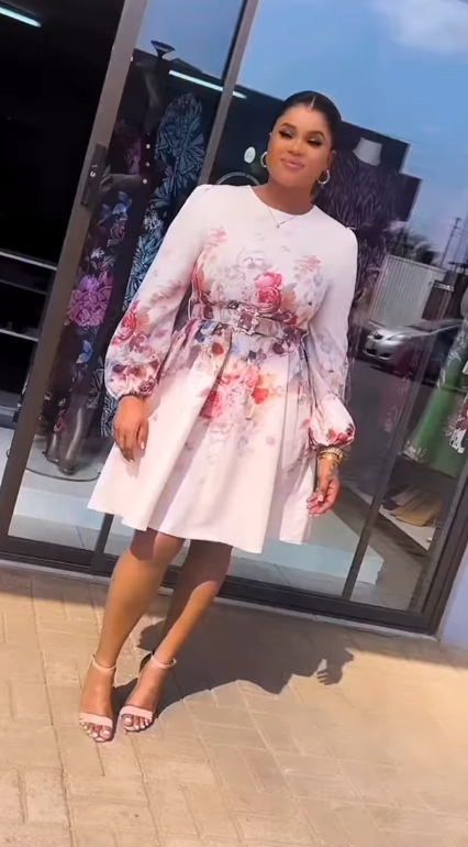 Women's dress with floral print