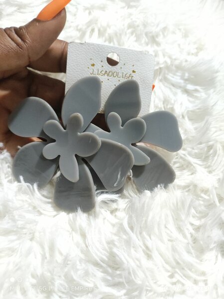 Boucles d'oreilles en fleur