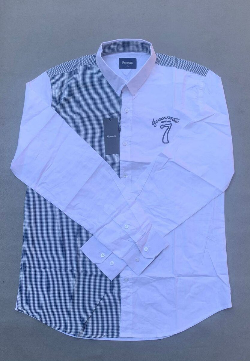 Chemise Homme Bicolore Élégante