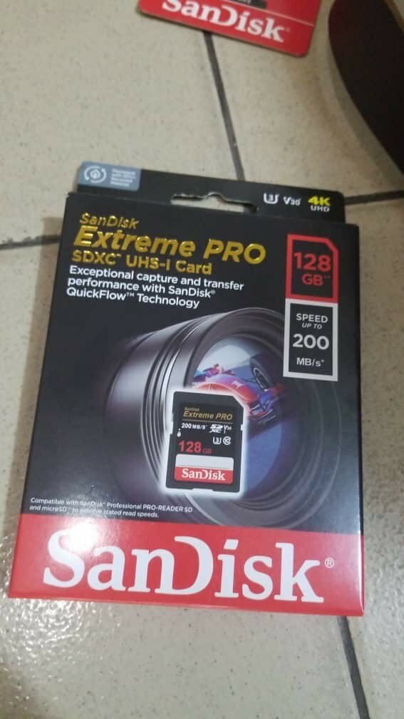Extreme Pro SD Cards available in all sizes
