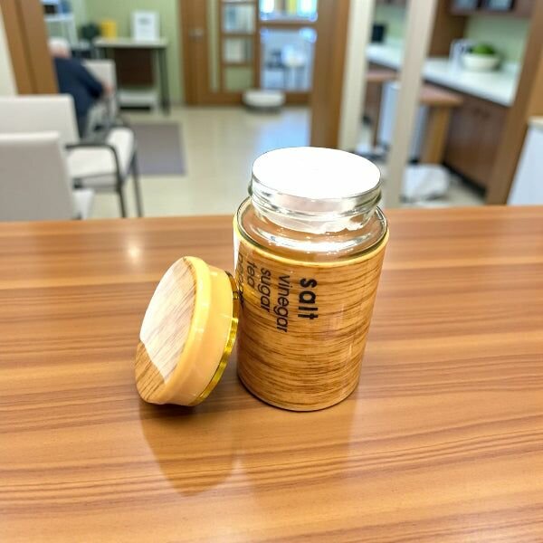 Pot à épices en verre bambou