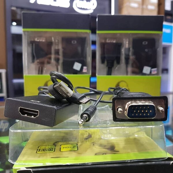 Adaptateur VGA vers HDMI et sortie audio