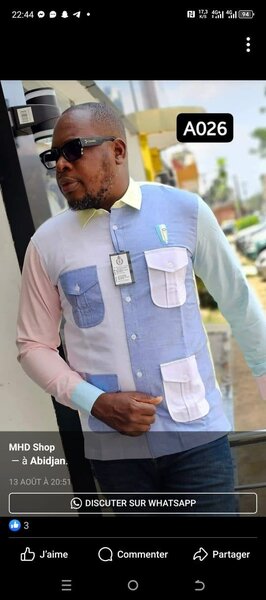 Chemise Homme Multicolore