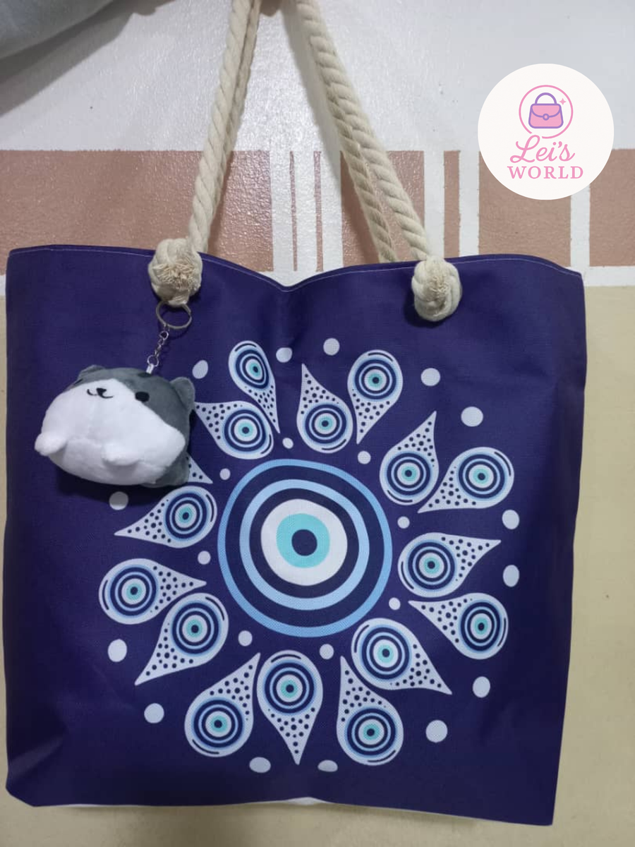 Sac cabas en toile mandala